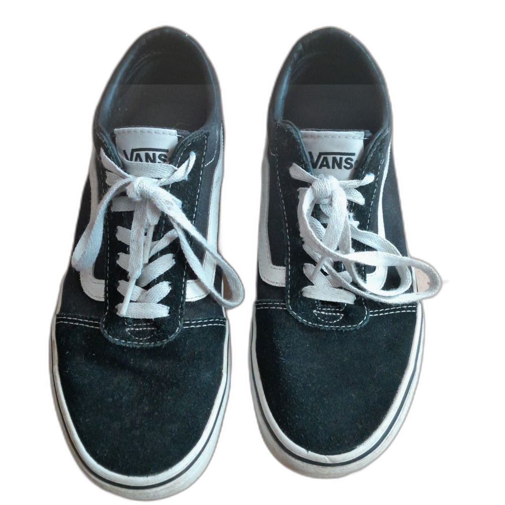 Vans Old Skool Black Low Top Suede Skate Shoes Size 7.5 Men Women 9
